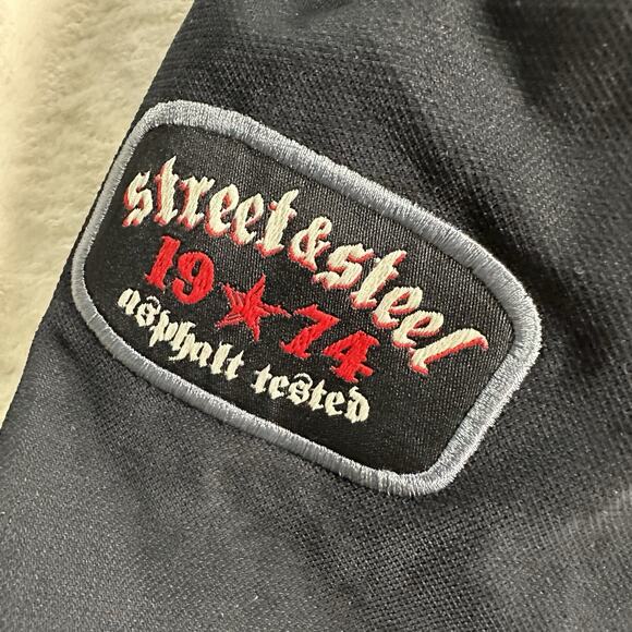 Street & Steel Armored Padded Motorcycle Biker Jacket Black Men’s Size Large - Picture 3 of 15